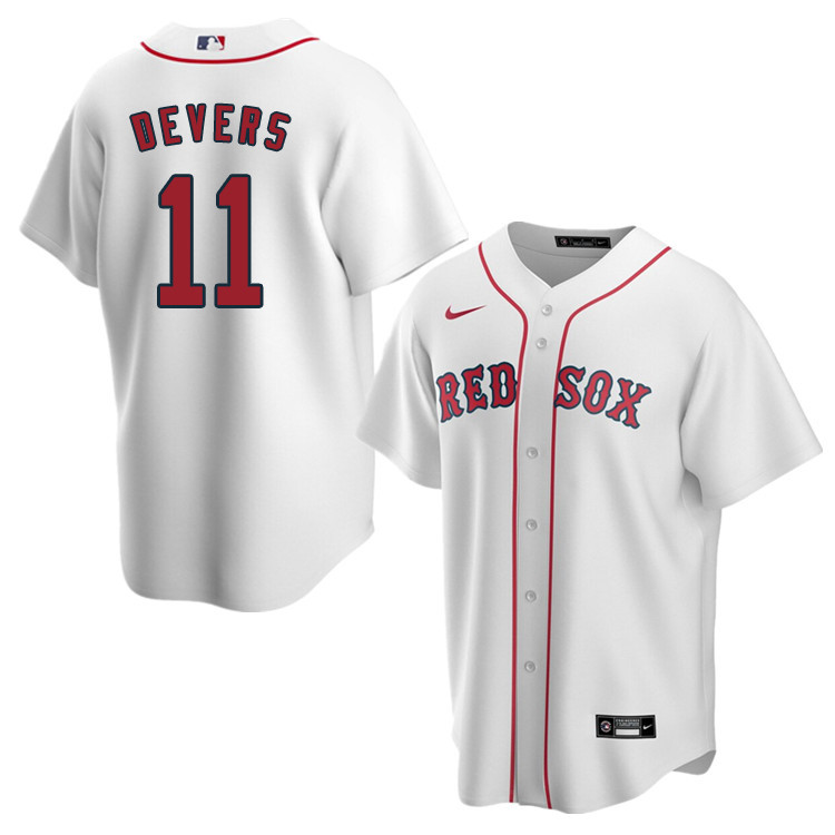 Nike Men #11 Rafael Devers Boston Red Sox Baseball Jerseys Sale-White